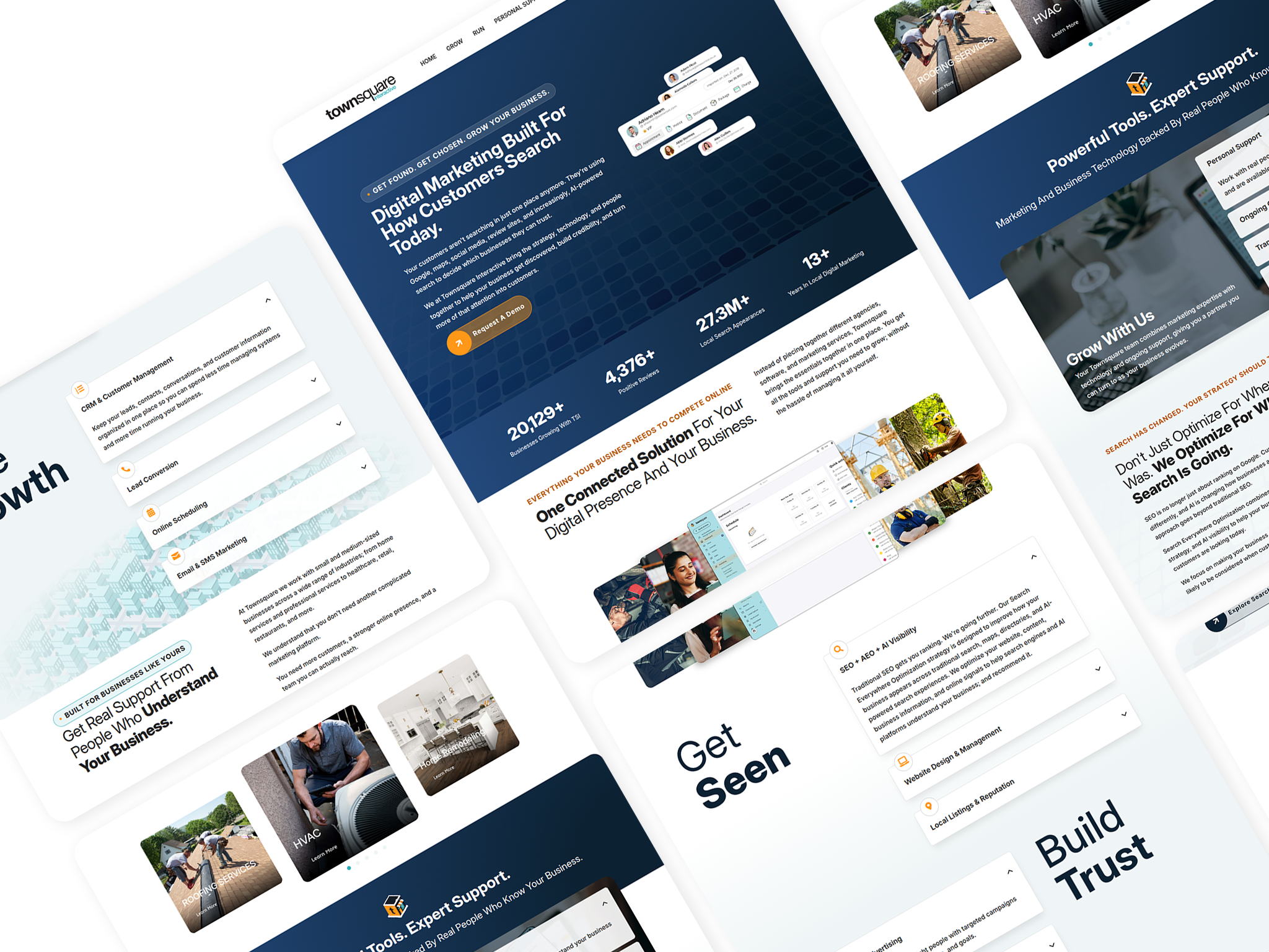 Website Layout for Townsquare Interactive